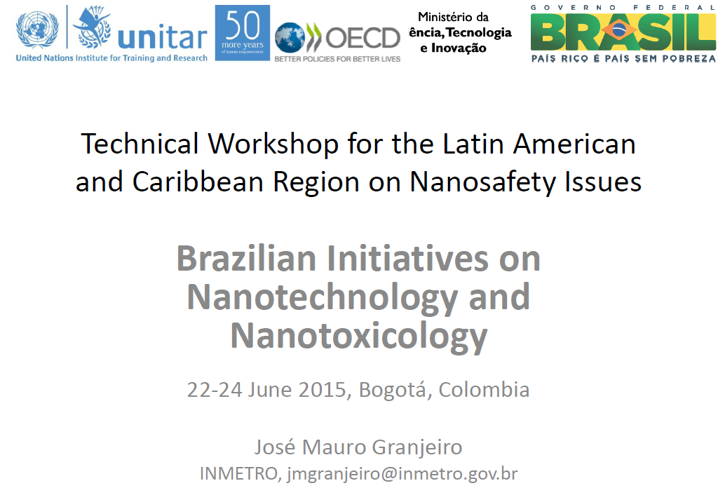 Brazilian initiative nanotechnology and nanotoxicology