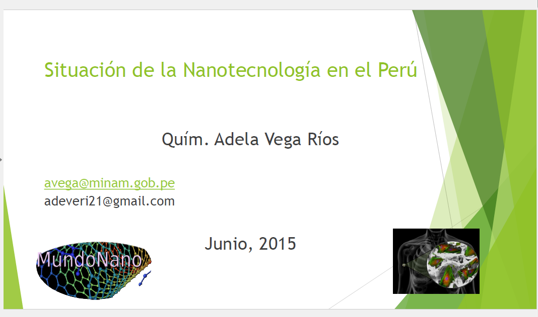 Situacion de la nanotecnologia en Peru